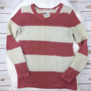 Fuzzy Striped Sweater